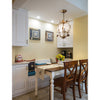 traditional gold crystal iron 3 light chandelier