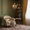 traditional gold crystal iron 3 light chandelier