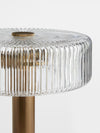 traditional gold fluted glass table lamp