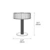traditional gold fluted glass table lamp