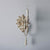 traditional old white iron two light wall sconce