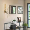 traditional old white wood candle wall sconce