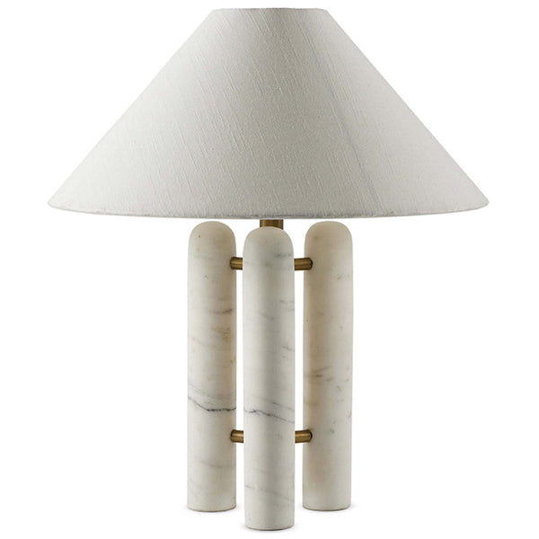 traditional white marble gold table lamp