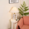 traditional white marble gold table lamp