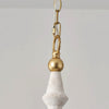 transitional ivory gold wood candle chandelier