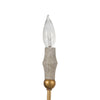 transitional ivory gold wood candle chandelier