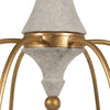 transitional ivory gold wood candle chandelier