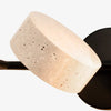 travertine rotatable led vanity wall sconce