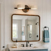 travertine rotatable led vanity wall sconce
