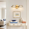 travertine rotatable led vanity wall sconce