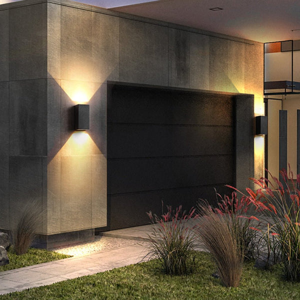 Two Light Effect Optional Waterproof Led Wall Light For Outdoor Villa Courtyard