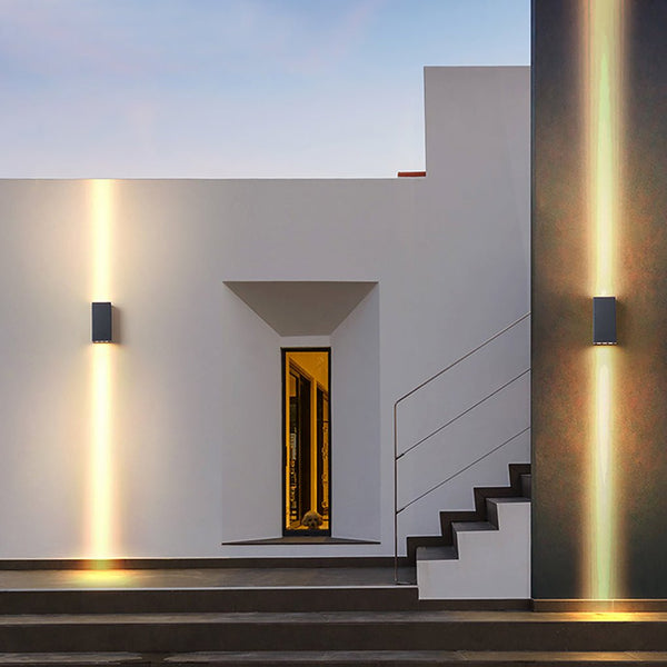 Two Light Effect Optional Waterproof Led Wall Light For Outdoor Villa Courtyard