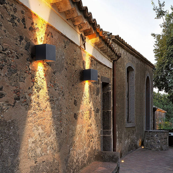 Two Way Luminous Outdoor Waterproof Led Wall Light With Adjustable Beam Angle