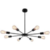 Mid Century Sputnik Semi Flush Mount Bedroom 193Sq Ft 269Sq Ft Illumination Area Ceiling Light