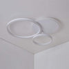 3 Layers Led Modern Circle Flush Mount Light 3 Color Dimmable 26X20