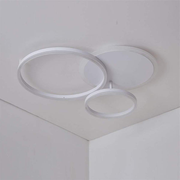 3 Layers Led Modern Circle Flush Mount Light 3 Color Dimmable 26X20
