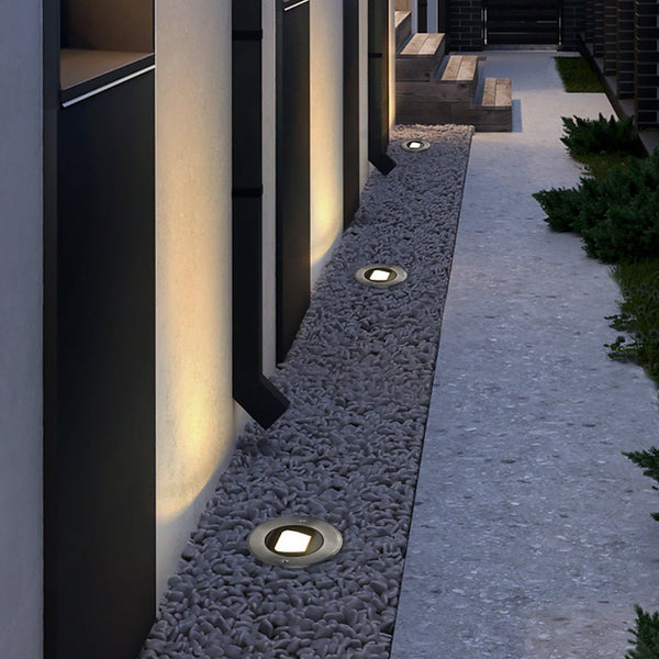 Ultra Thin Waterproof Recessed Step Lights Led Ground Lighting For Stairs Decks Ip65 110 240V Warm White
