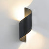 Unique Spiral Design Led Waterproof Two Way Luminous Wall Light For Aisle Balcony