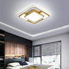 Square Led Geometric Overlay Flush Mount Ceiling Light For Bedroom