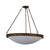 vintage brass white alabaster 6 light ceiling lamp