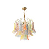 vintage gold murano glass petal chandelier