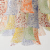 vintage gold murano glass petal chandelier