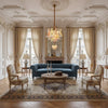 vintage gold murano glass petal chandelier