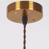 vintage green iron saucer pendant light