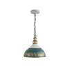vintage hand painted distressed iron pendant lamp