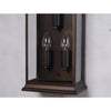 vintage matte black iron glass pagoda wall sconce