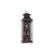 vintage matte black iron glass pagoda wall sconce