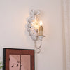 vintage resin scalloped wall sconce antique gold
