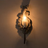 vintage resin scalloped wall sconce antique gold