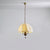 vintage white fabric wood ghost pendant light