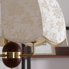 vintage white fabric wood ghost pendant light