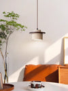 vintage yellow travertine solid wood bedside chandelier