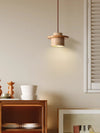 vintage yellow travertine solid wood bedside chandelier