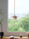 vintage yellow travertine solid wood bedside chandelier