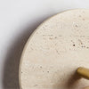 vintage yellow travertine wood wall sconce
