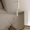 wabi sabi beige travertine cylinder ceiling lamp
