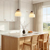 wabi sabi beige travertine frosted glass pendant light