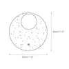wabi sabi beige travertine glass round wall lamp