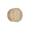 wabi sabi beige travertine round wall lamp