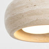 wabi sabi cream travertine stone led pendant light