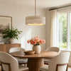 wabi sabi cream travertine stone led pendant light