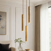 wabi sabi cylinder travertine pendant light kitchen island