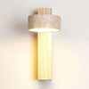 wabi sabi natural travertine led wall sconce