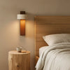 wabi sabi natural travertine led wall sconce