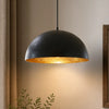 wabi sabi round dome travertine pendant light