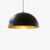 wabi sabi round dome travertine pendant light